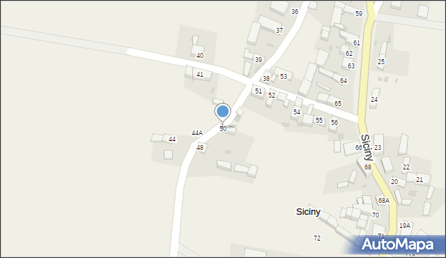Siciny, Siciny, 50, mapa Siciny