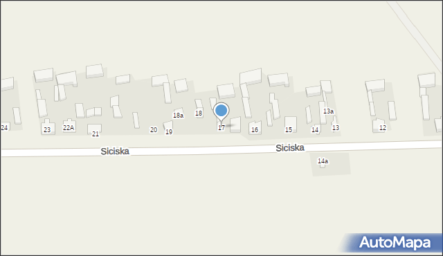 Siciska, Siciska, 17, mapa Siciska