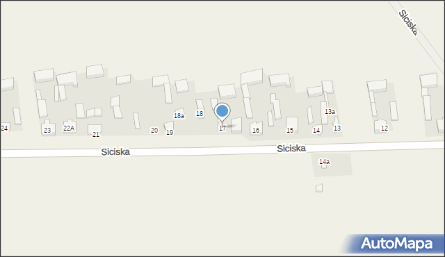 Siciska, Siciska, 17, mapa Siciska