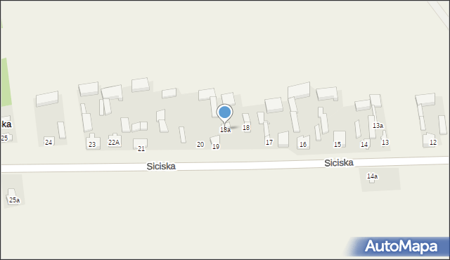 Siciska, Siciska, 18a, mapa Siciska