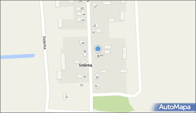 Siderka, Siderka, 39, mapa Siderka