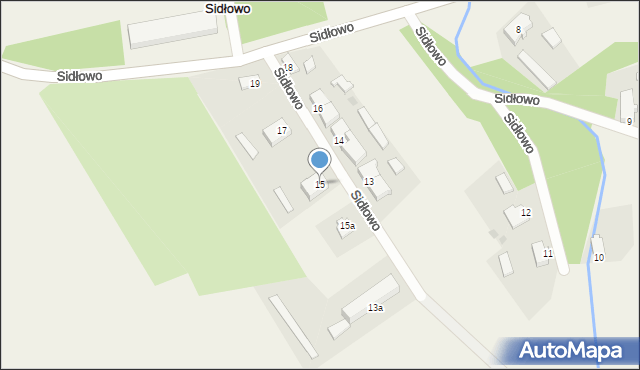 Sidłowo, Sidłowo, 15, mapa Sidłowo