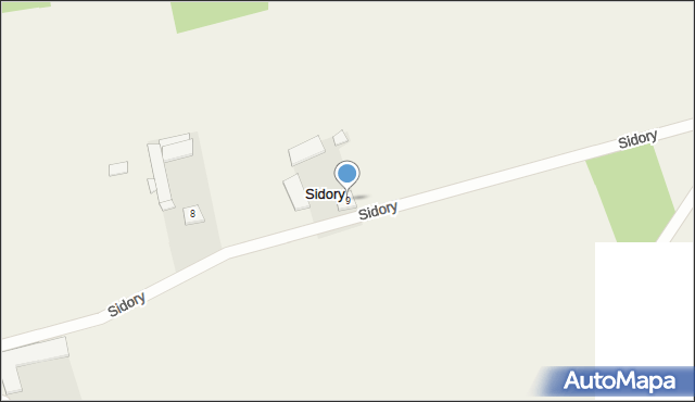 Sidory, Sidory, 9, mapa Sidory