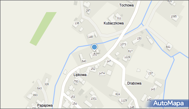 Sidzina, Sidzina, 151, mapa Sidzina