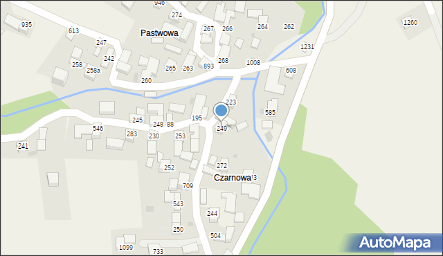 Sidzina, Sidzina, 249, mapa Sidzina