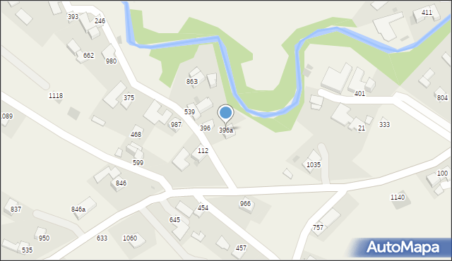 Sidzina, Sidzina, 396a, mapa Sidzina
