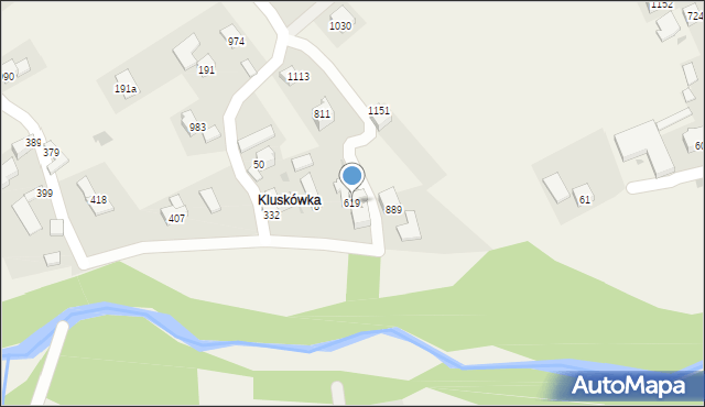 Sidzina, Sidzina, 619, mapa Sidzina