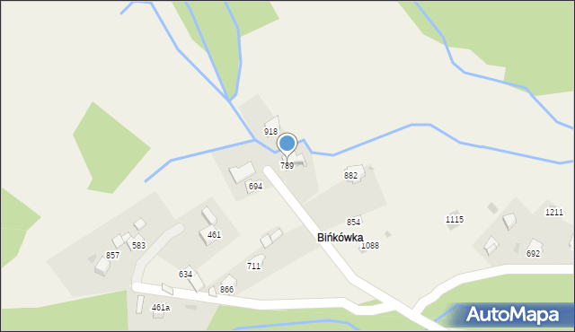 Sidzina, Sidzina, 789, mapa Sidzina