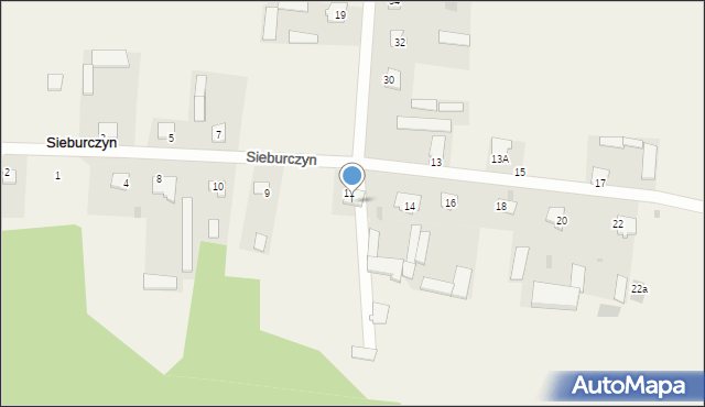 Sieburczyn, Sieburczyn, 12, mapa Sieburczyn