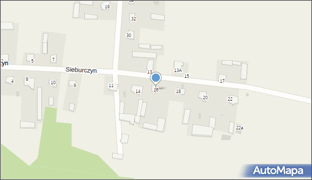 Sieburczyn, Sieburczyn, 16, mapa Sieburczyn