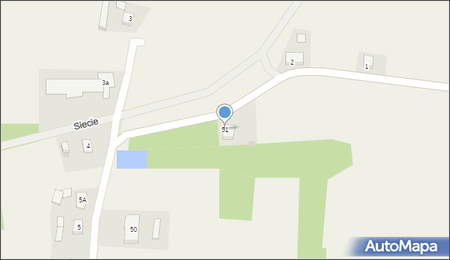 Siecie, Siecie, 51, mapa Siecie
