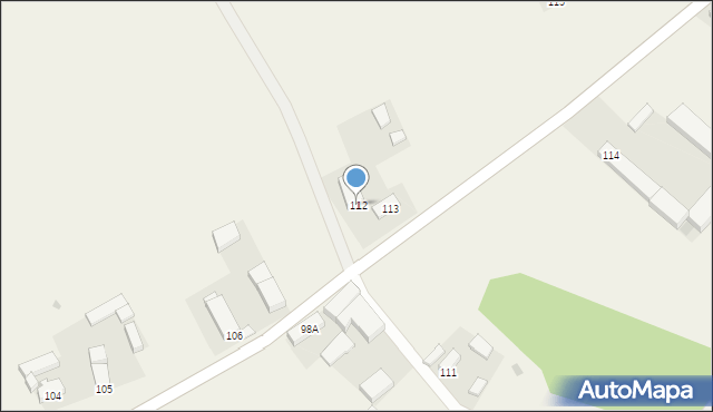 Siecieborzyce, Siecieborzyce, 112, mapa Siecieborzyce