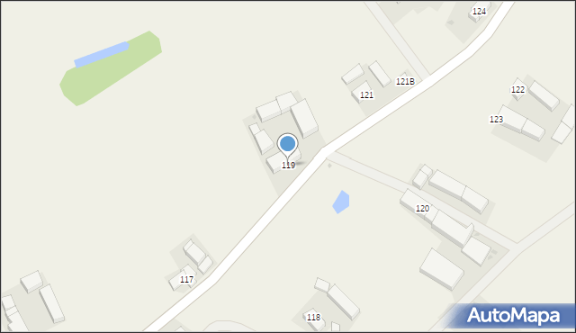 Siecieborzyce, Siecieborzyce, 119, mapa Siecieborzyce