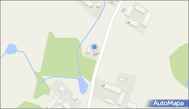 Siecieborzyce, Siecieborzyce, 129, mapa Siecieborzyce