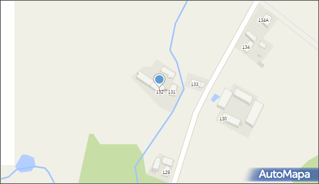 Siecieborzyce, Siecieborzyce, 132, mapa Siecieborzyce