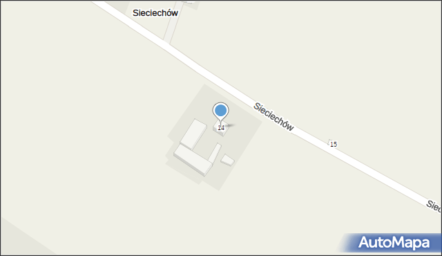 Sieciechów, Sieciechów, 14, mapa Sieciechów
