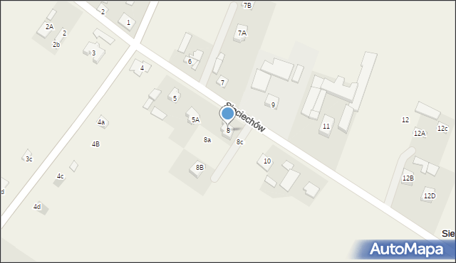 Sieciechów, Sieciechów, 8, mapa Sieciechów