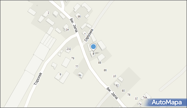 Sieciechowice, Sieciechowice, 8, mapa Sieciechowice