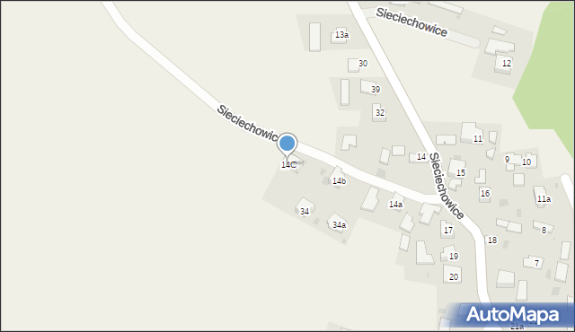 Sieciechowice, Sieciechowice, 14C, mapa Sieciechowice