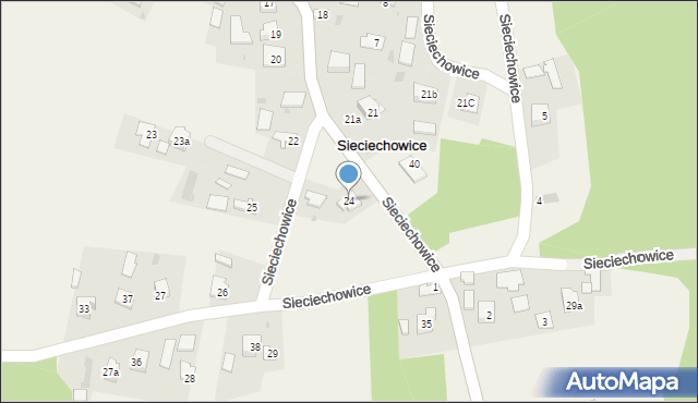 Sieciechowice, Sieciechowice, 24, mapa Sieciechowice