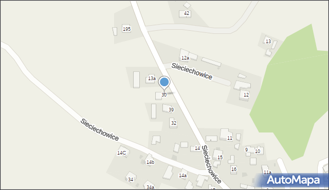 Sieciechowice, Sieciechowice, 30, mapa Sieciechowice