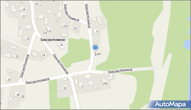 Sieciechowice, Sieciechowice, 4, mapa Sieciechowice