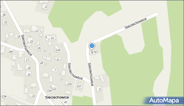 Sieciechowice, Sieciechowice, 6, mapa Sieciechowice