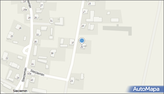 Sieciemin, Sieciemin, 21, mapa Sieciemin