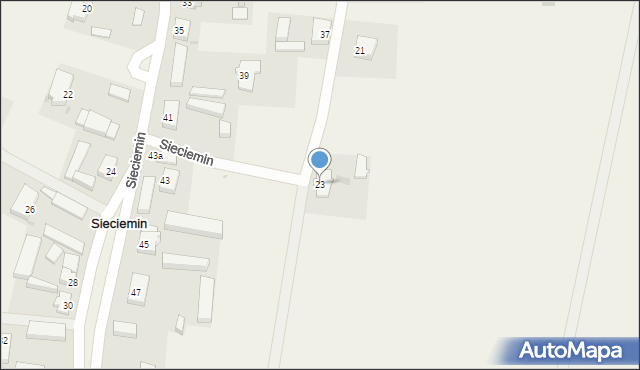 Sieciemin, Sieciemin, 23, mapa Sieciemin