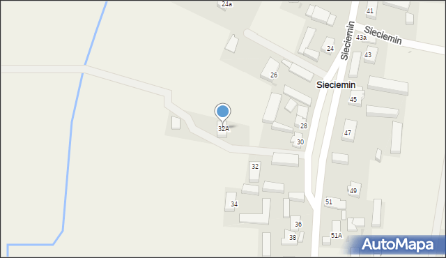 Sieciemin, Sieciemin, 32A, mapa Sieciemin