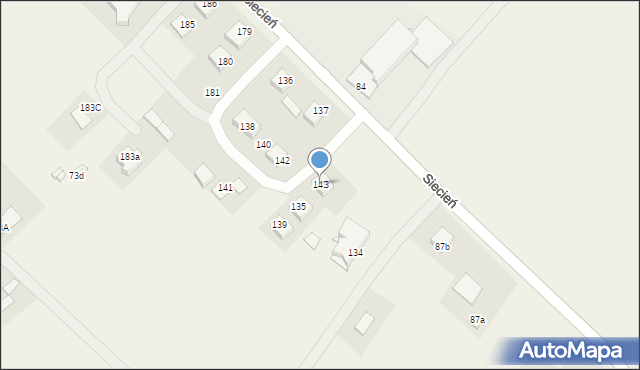 Siecień, Siecień, 143, mapa Siecień
