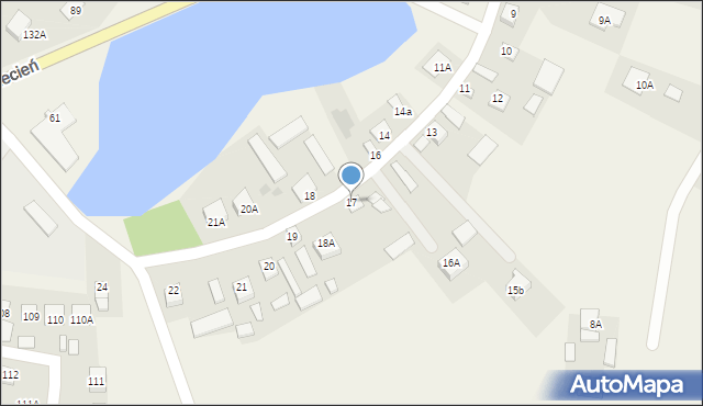Siecień, Siecień, 17, mapa Siecień