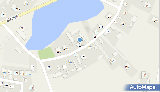 Siecień, Siecień, 18, mapa Siecień