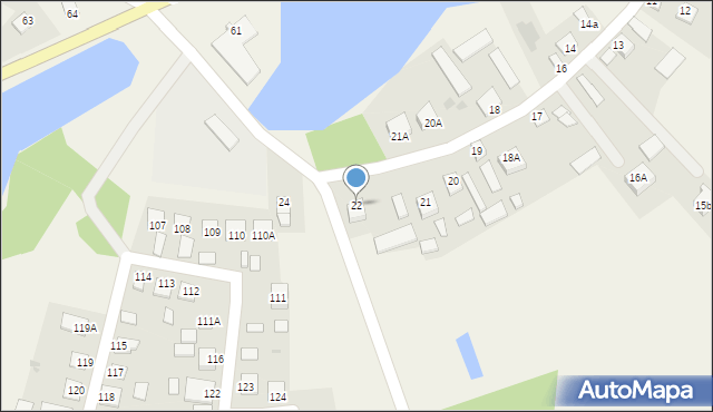 Siecień, Siecień, 22, mapa Siecień