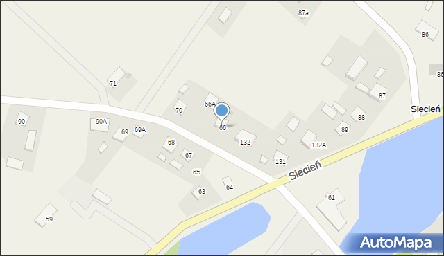 Siecień, Siecień, 66, mapa Siecień