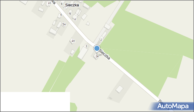 Sieczka, Sieczka, 1a, mapa Sieczka