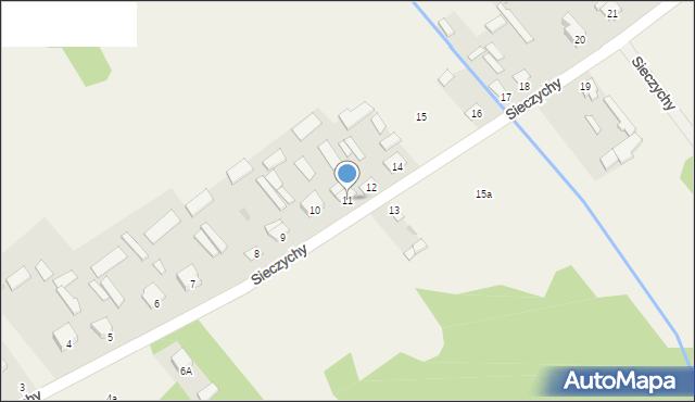Sieczychy, Sieczychy, 11, mapa Sieczychy