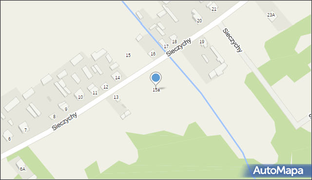 Sieczychy, Sieczychy, 15a, mapa Sieczychy