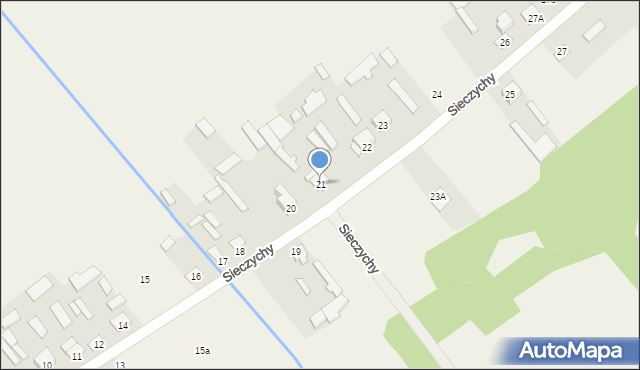 Sieczychy, Sieczychy, 21, mapa Sieczychy