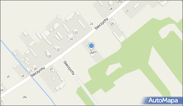 Sieczychy, Sieczychy, 23A, mapa Sieczychy
