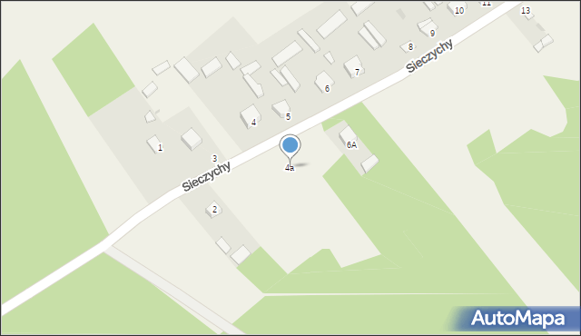 Sieczychy, Sieczychy, 4a, mapa Sieczychy