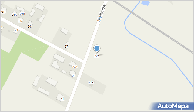 Siedlanów, Siedlanów, 22b, mapa Siedlanów
