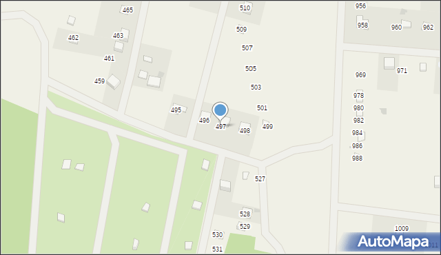 Siedlątków, Siedlątków, 497, mapa Siedlątków