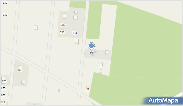 Siedlątków, Siedlątków, 55, mapa Siedlątków