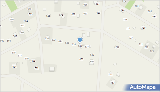 Siedlątków, Siedlątków, 640, mapa Siedlątków