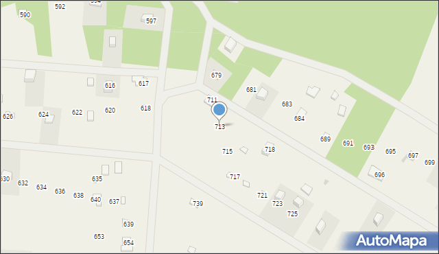 Siedlątków, Siedlątków, 713, mapa Siedlątków