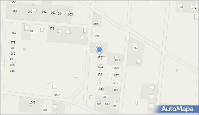 Siedlątków, Siedlątków, 872, mapa Siedlątków