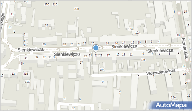 Siedlce, Sienkiewicza Henryka, 21, mapa Siedlce