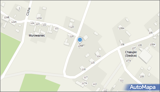 Siedlce, Siedlce, 115A, mapa Siedlce