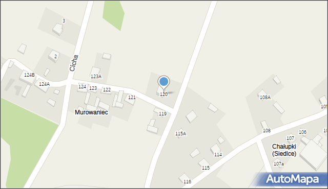 Siedlce, Siedlce, 120, mapa Siedlce